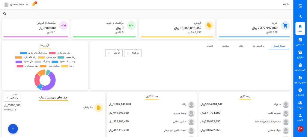 نرم افزار حسابداری آنلاین دارا